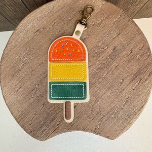 CAPE CORAL PORTLAND Leather POPCICLE Purse Charm FAST SHIP PLG KEYCHAIN
